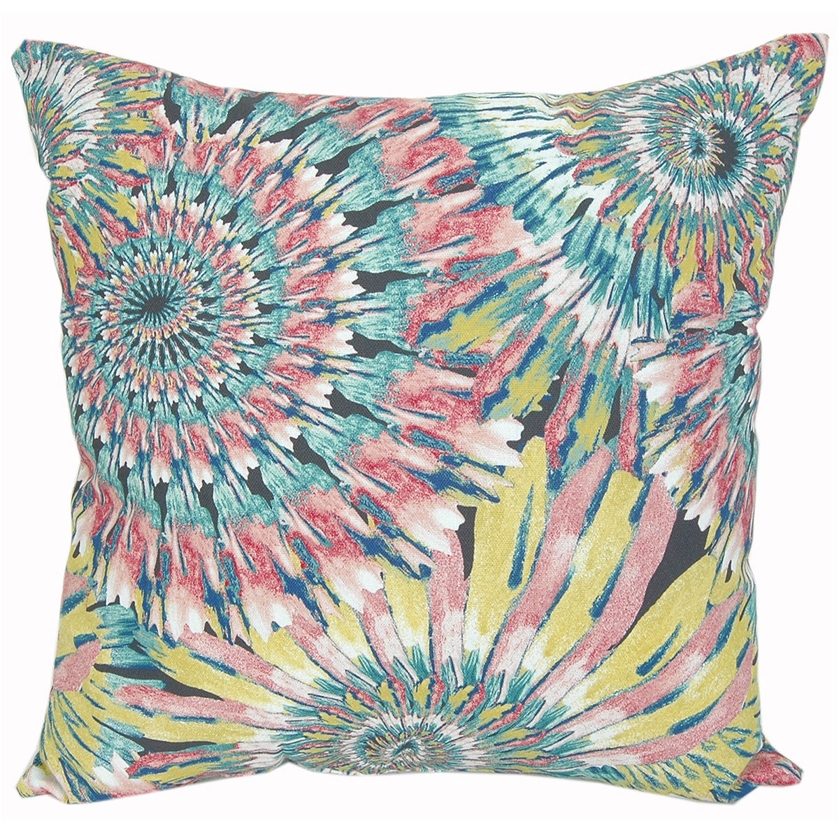 Outdoor Pillow 16" Sq Swirl Citrine