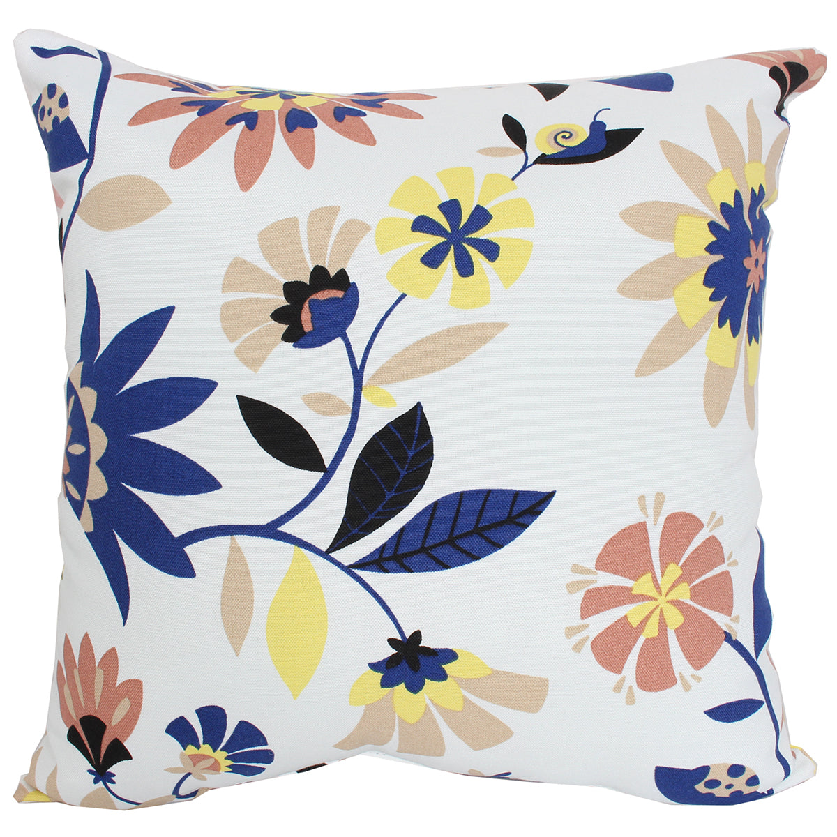 Outdoor Pillow 16" Square Frog Birds