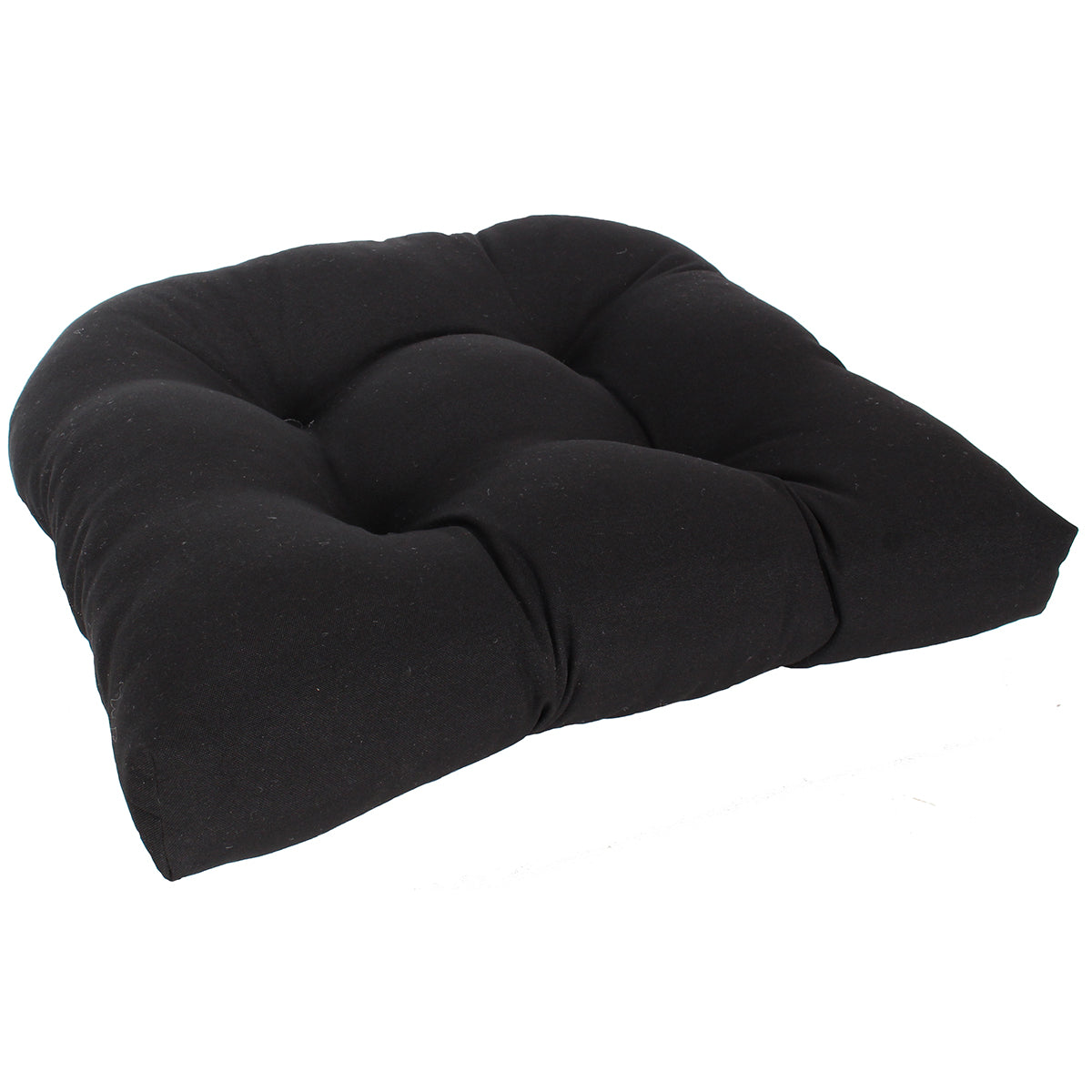 Wicker Seat Cushion 21"x18"x4" Midnight Black