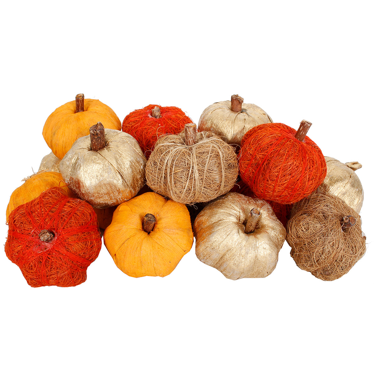 Dried Exotics Pumpkins Orange/Gold Assorted