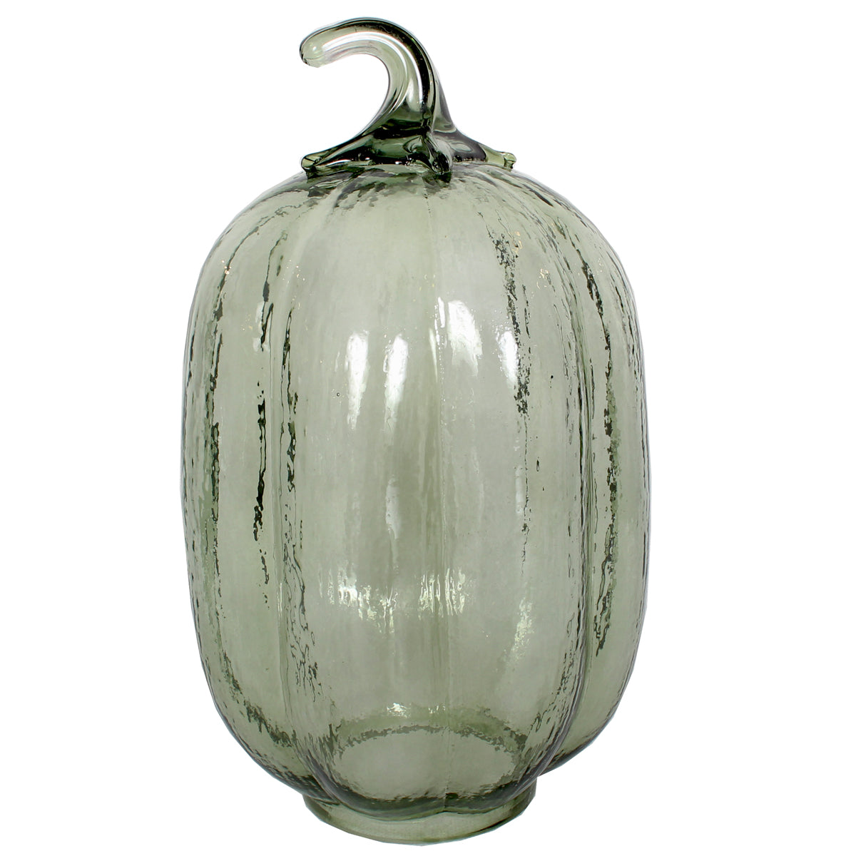 Pumpkin 6" X 10"H Glass Olive