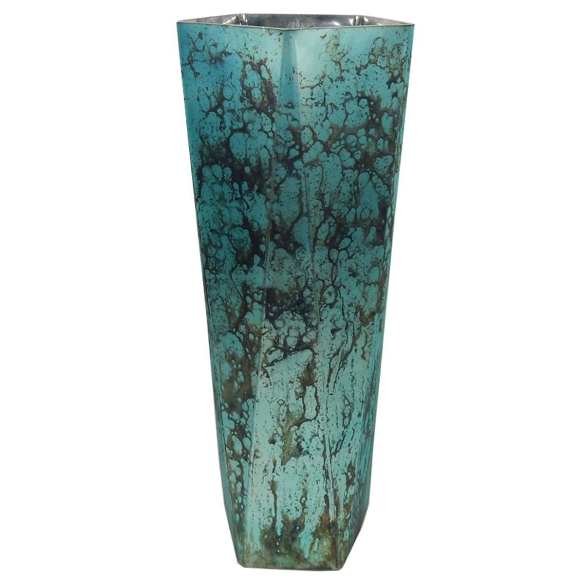 Vase 6"W x 18"W Glass Sea