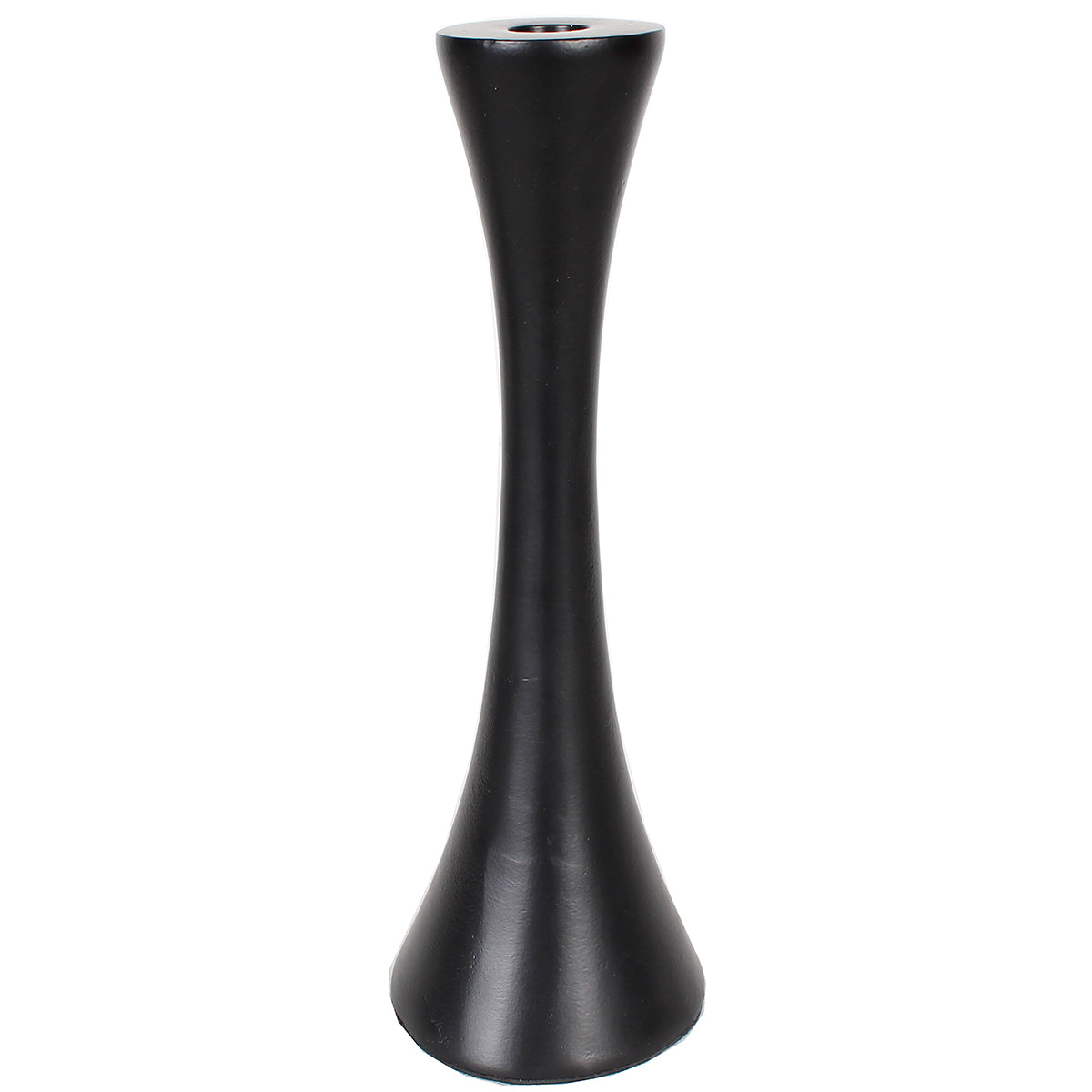 Candle Holder Aluminum Taper 12"H Matt Black