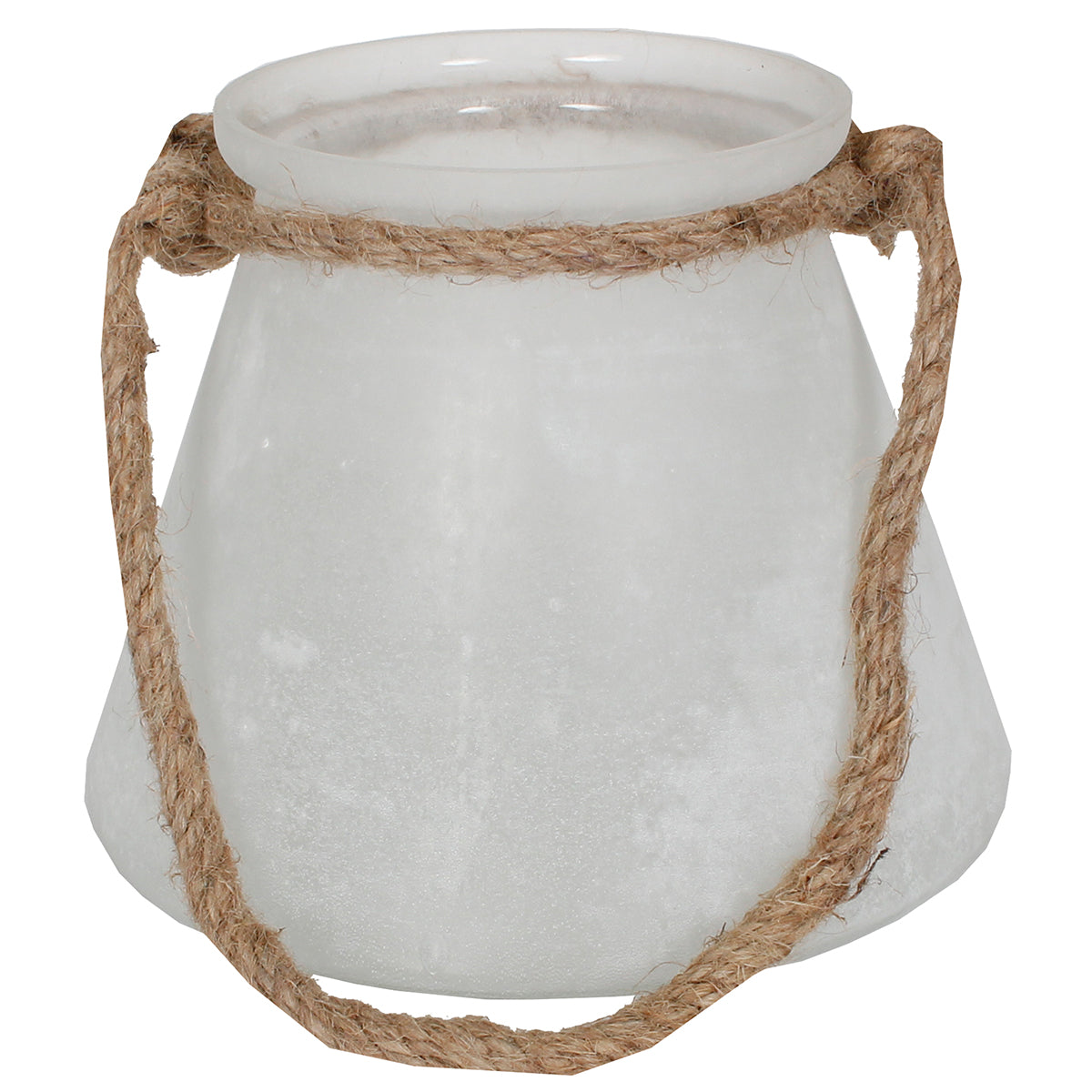 Lantern Beaker 8"W X 6" H Glass White