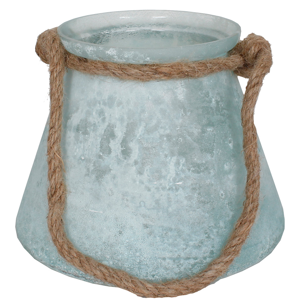 Lantern Beaker 8"W X 6" H Glass Blue