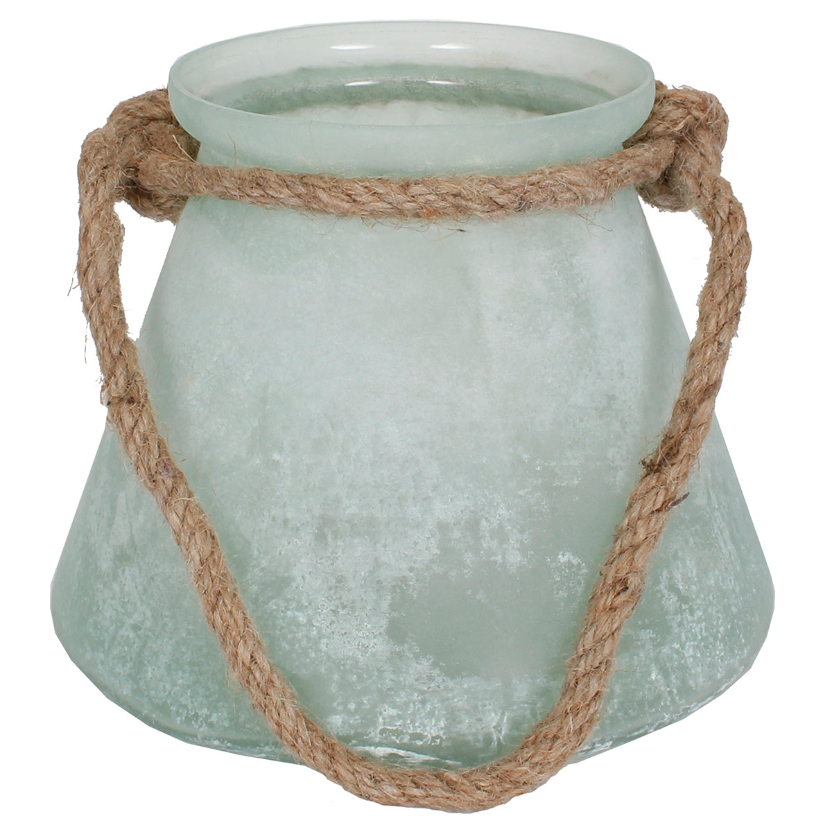 Lantern Beaker 8"W X 6" H Glass Green