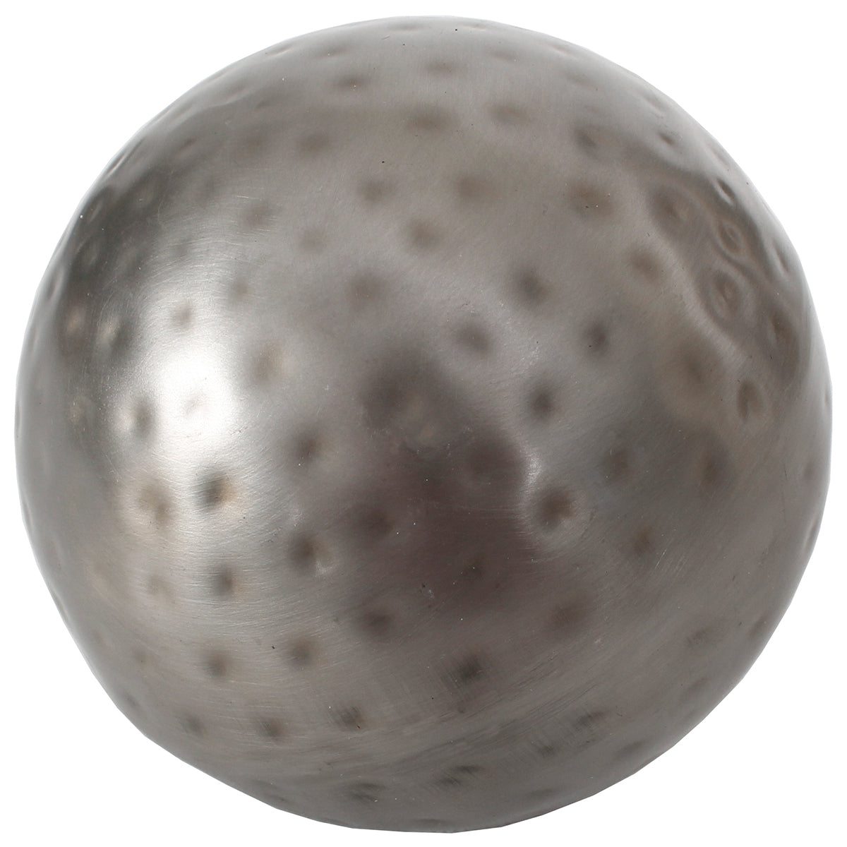 Decorative Orb 4" Metal - Antique Silver