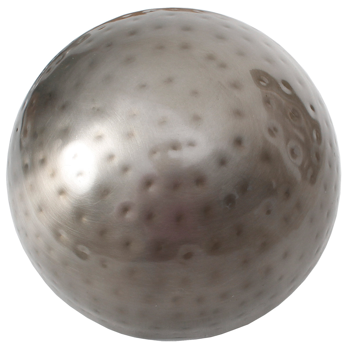 Decorative Orb 5" Metal - Antique Silver