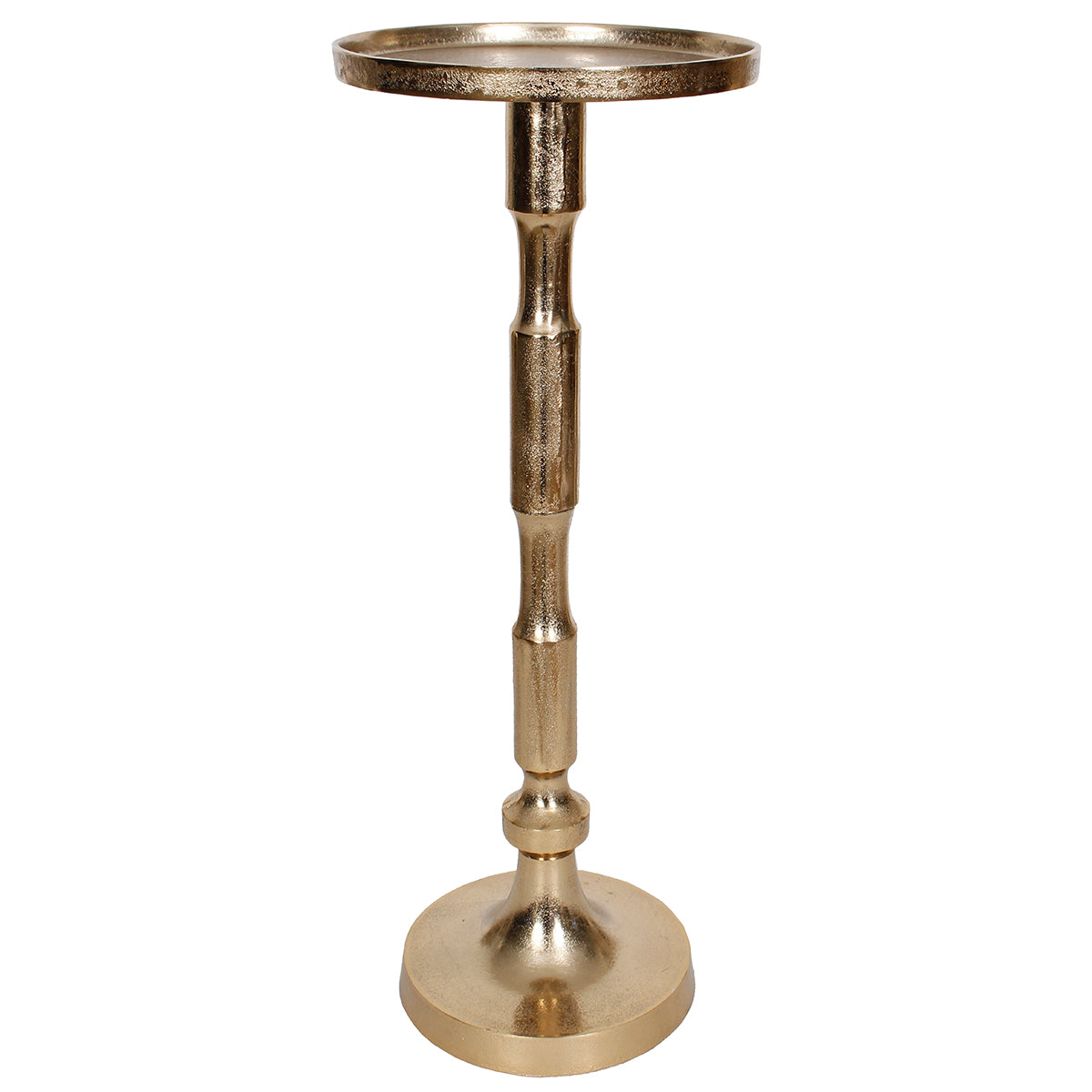 Aluminum Table 10" D Gold