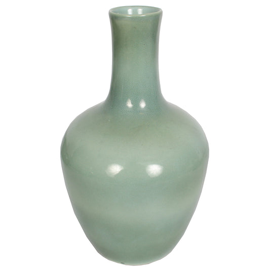 Vase Ceramic 12"H Sage Matte