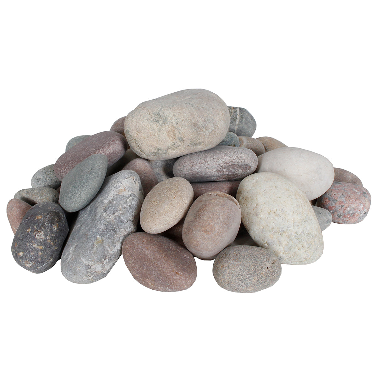 Decorative Stones 2 Lbs Mixed Unpolished Peebles