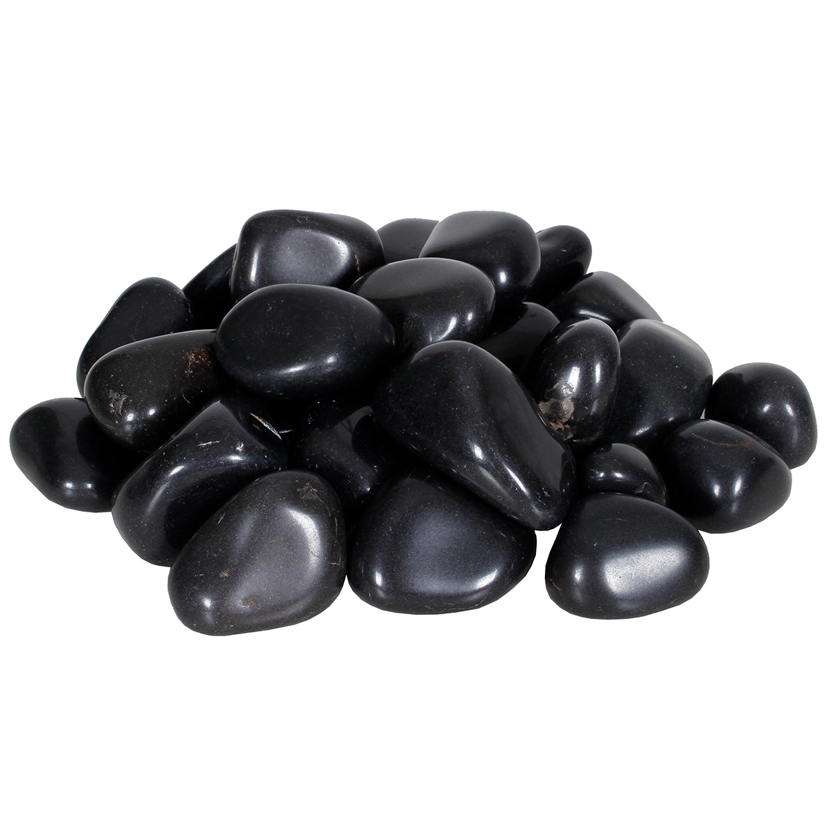 Decorative Stones 2 Lbs Black Peebles