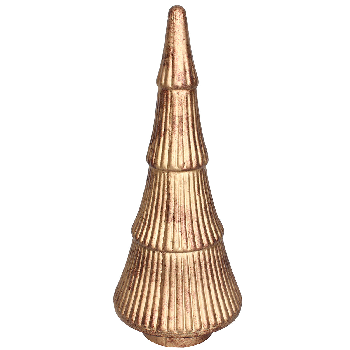Xmas Tree Stacked Rib 9" W X 24" H Burnt Gold