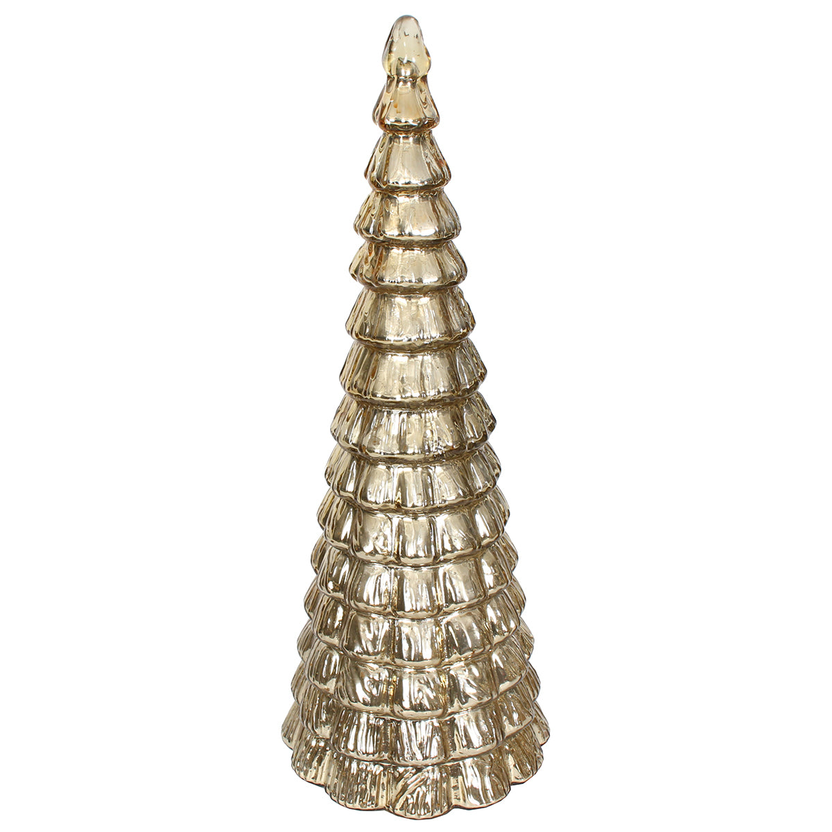 Xmas Tree Forest 9"W X 24" H Mercury Gold