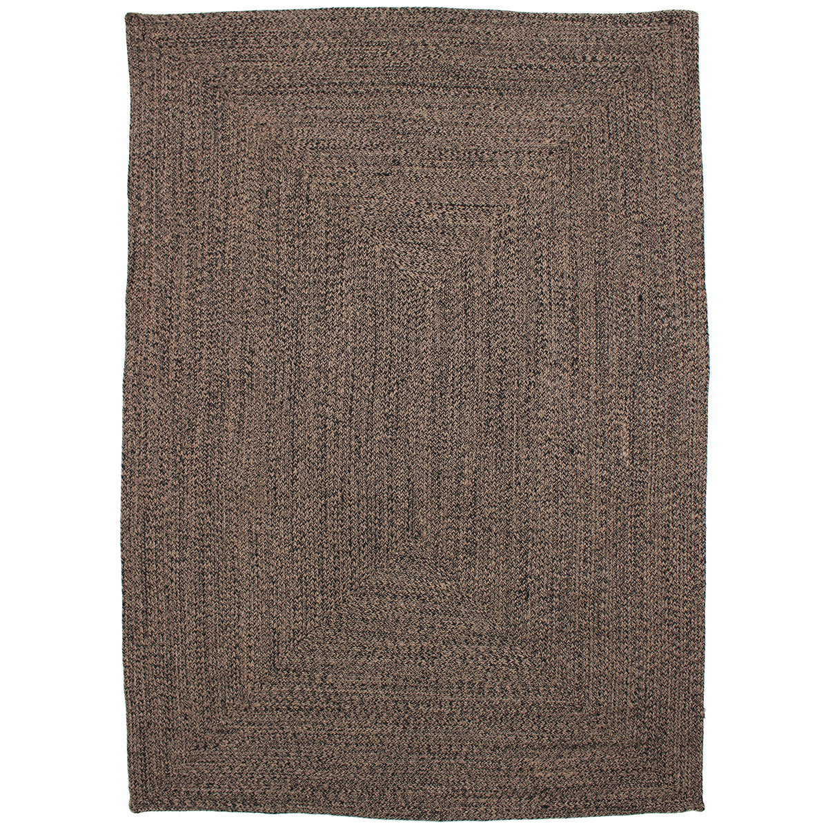 Outdoor/Indoor Rug 5' X 7' Black/Natural