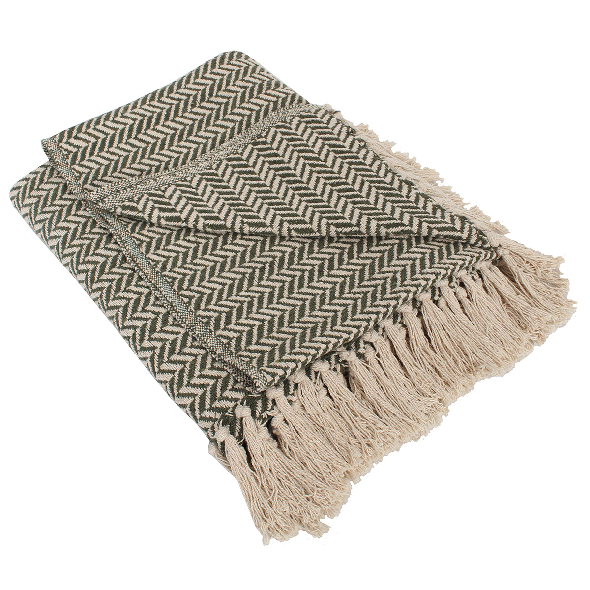 Throw Indoor/Outdoor Polyester 50" x 60" Olive