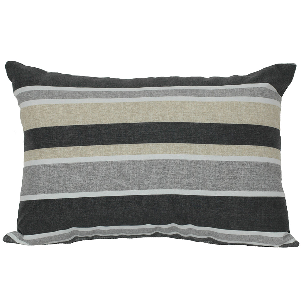 OUTDOOR PILLOW 18" X 12" FLORIDA STRIPE MULTI CITRON