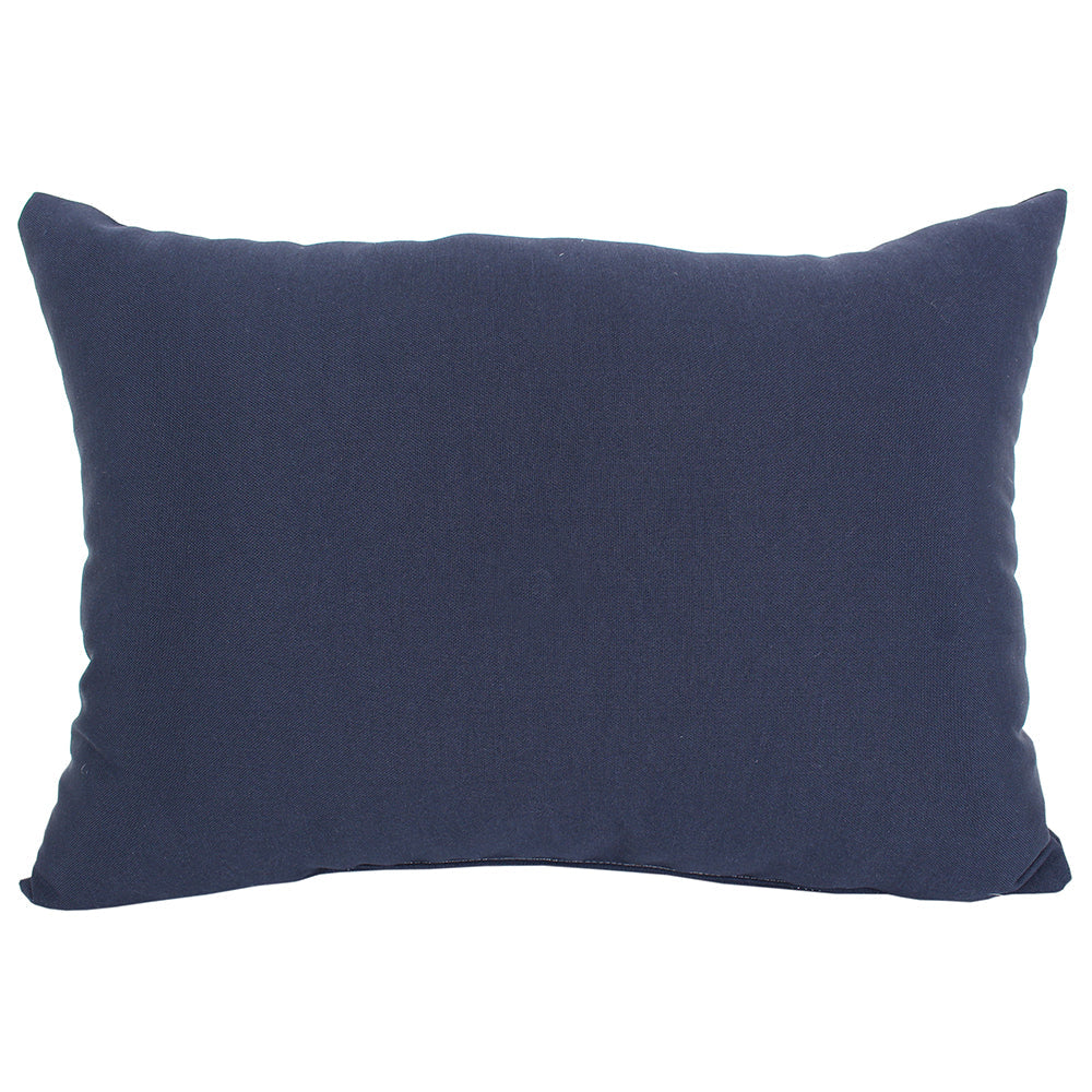 Outdoor Pillow 18" X 12" Solid Navy
