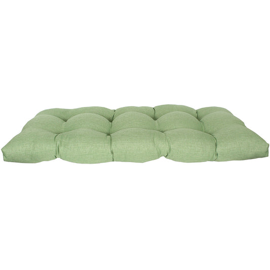 Wicker Settee Cushion 44"x18"x4" Leaf Green