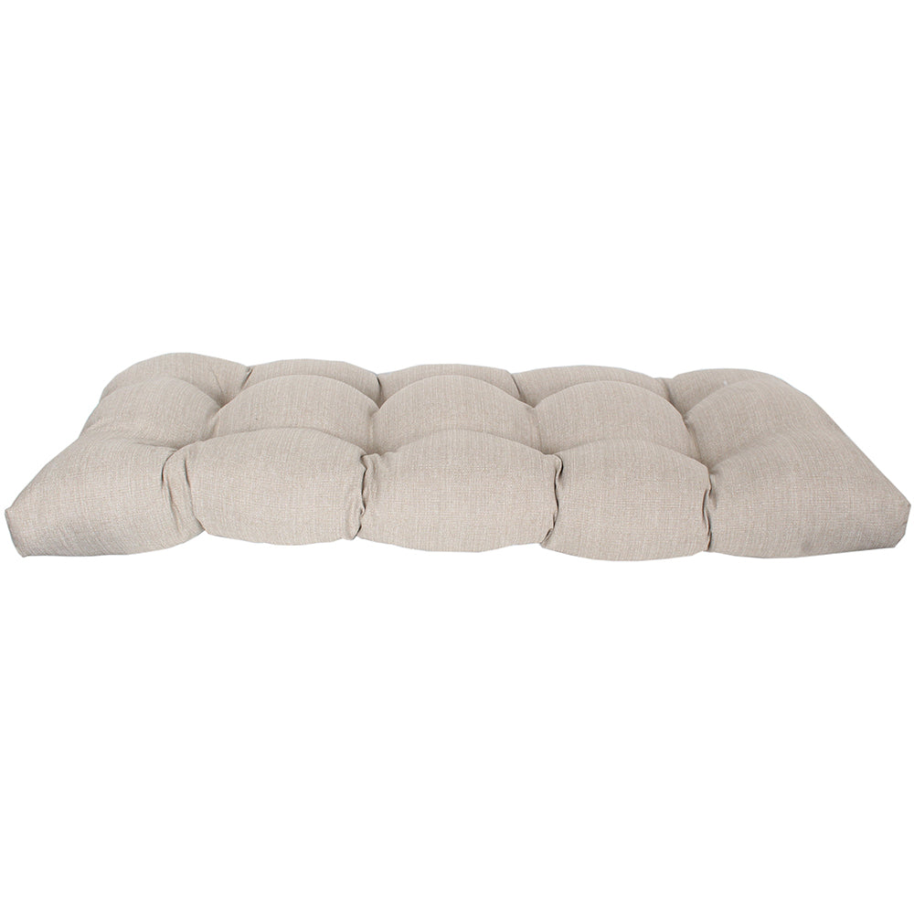 Wicker Settee Cushion 44"x18"x4" Beige
