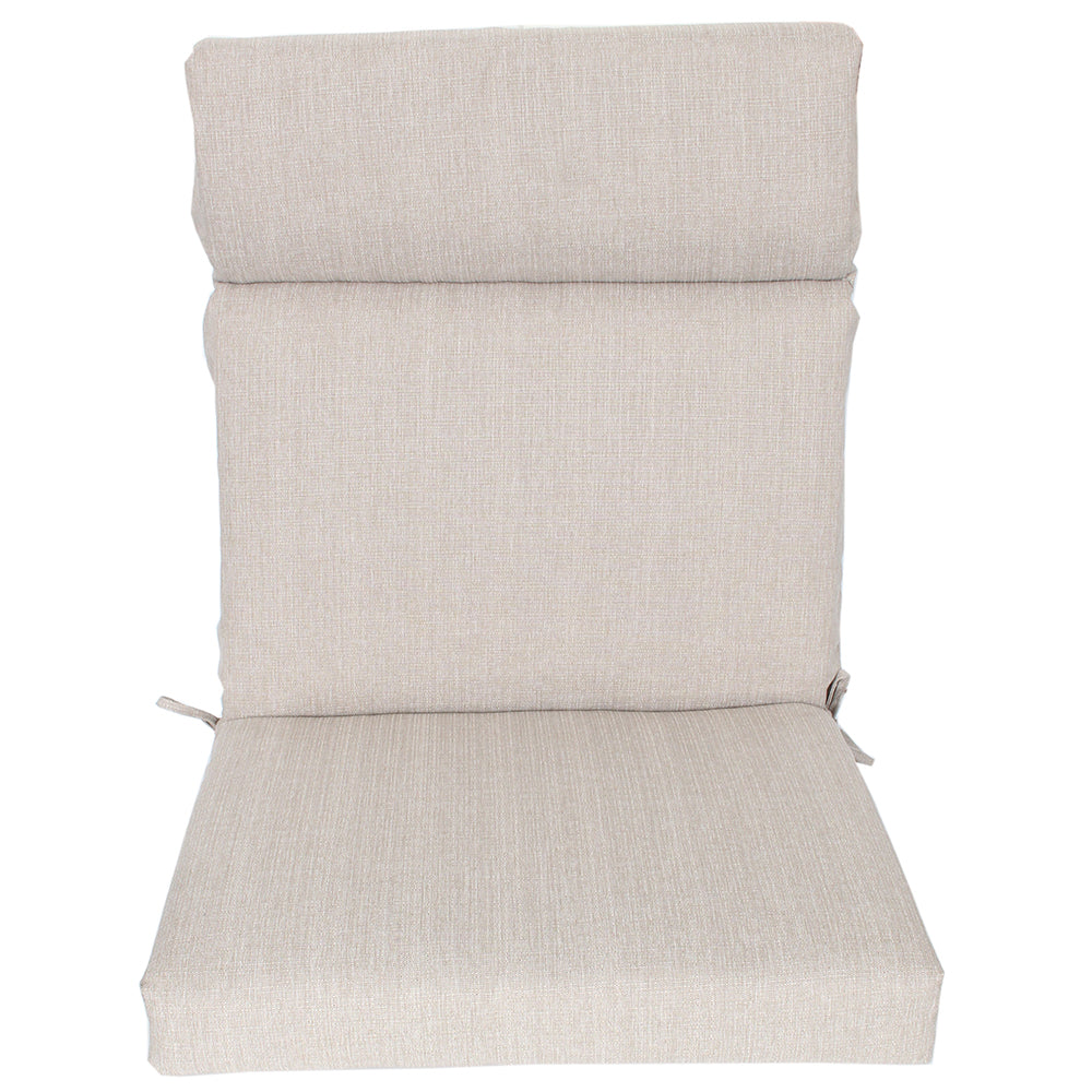 High Back Cushion 22 x44 x4 Beige India House