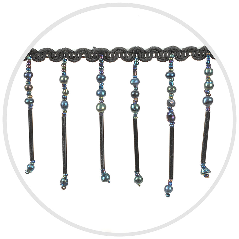 Beaded Glass Trim Multi Glass