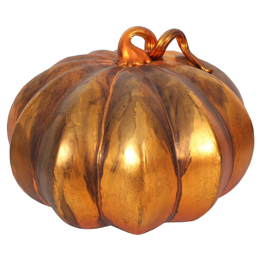 Pumpkin 8"W x 6"H Vintage Earthy Orange