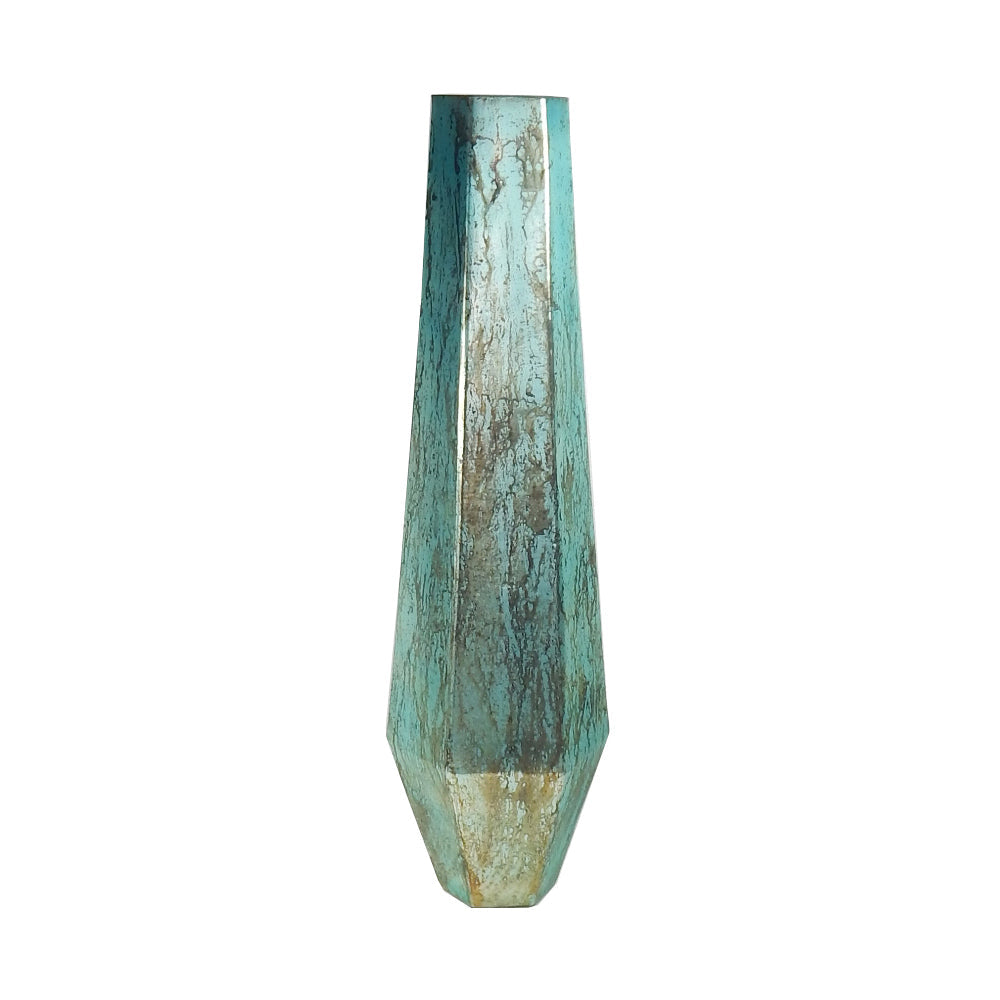 Vase 7"W x 24"H Glass Sea