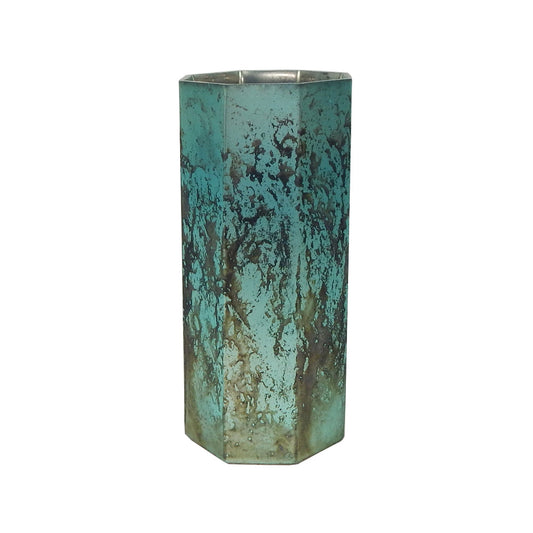 Vase 4"W x 9"W Glass Sea