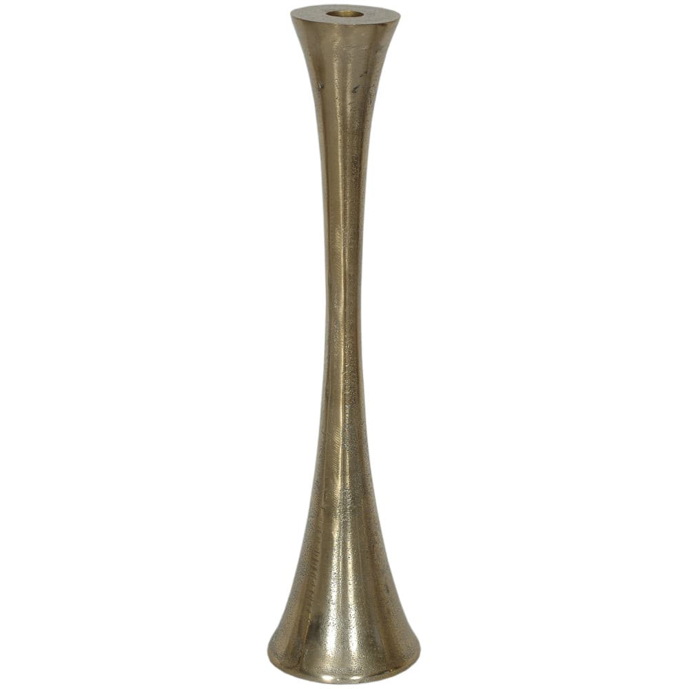 Candle Holder Aluminum Taper 16"H Gold