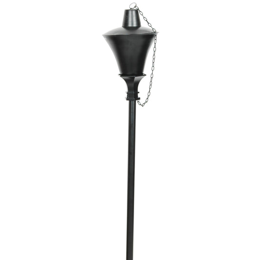 Torch 72" Stub Conical - Black with Finial