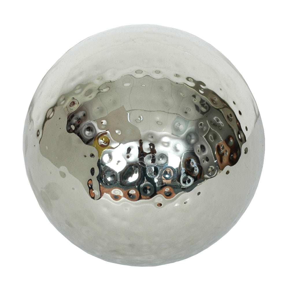 Decorative Orb 4" Metal Stainless Steel
