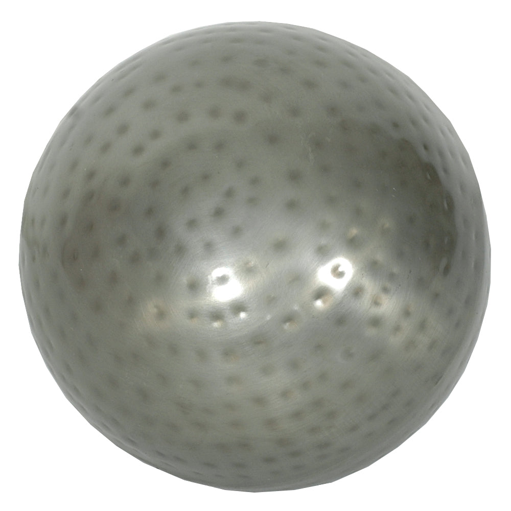 Decorative Orb 3" Metal - Antique Silver