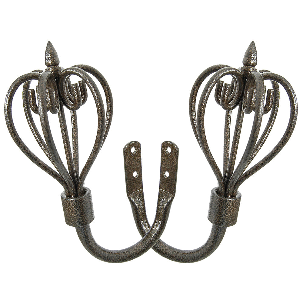 Holdback U-Shaped Set of 2 Basket Bronze