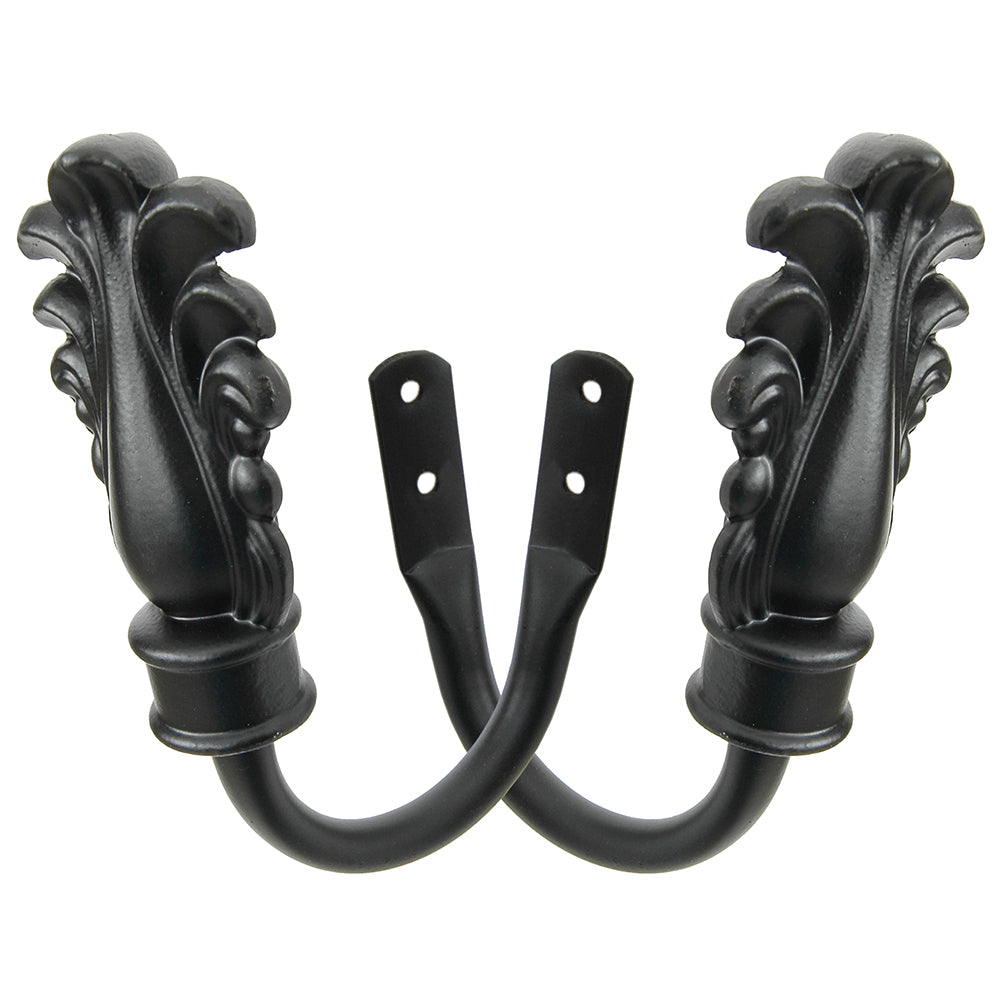 Holdback U-Shaped Set of 2 Feather Black