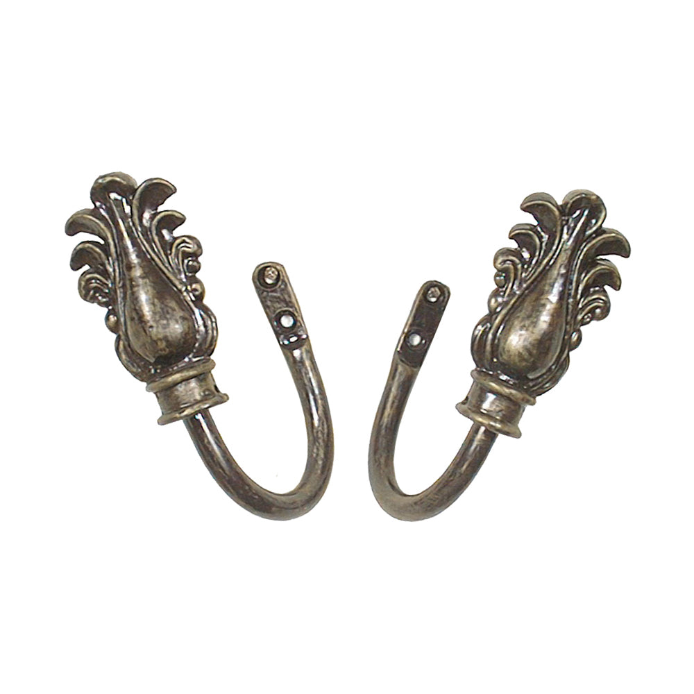 Holdback U-Shaped Set of 2 Feather Bronze