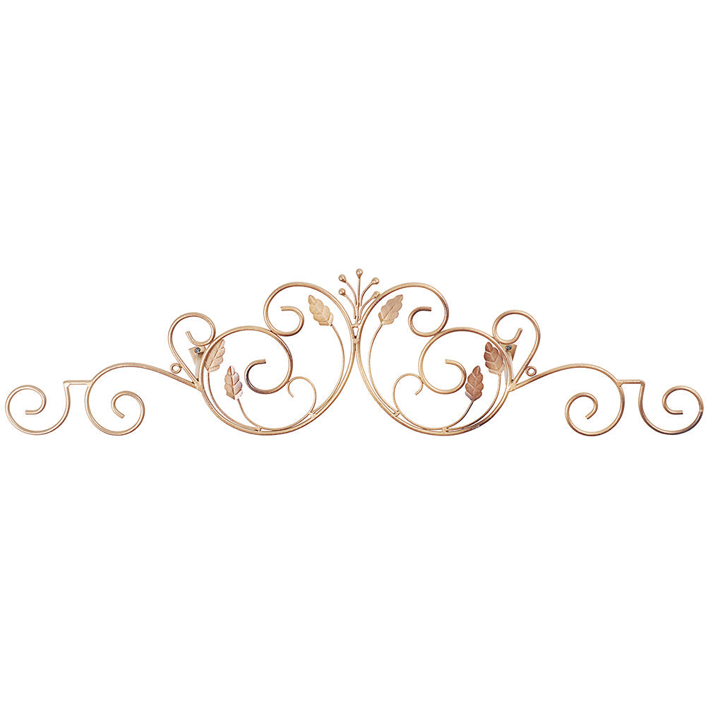 Swag Metal Leaf 35"W x 8"H Antique Gold