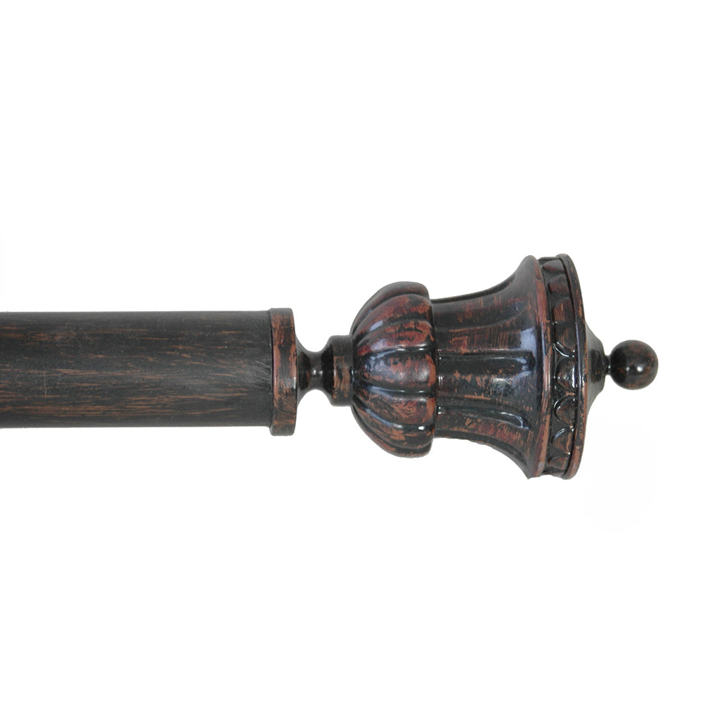 Drapery Hardware 18"x48" 1.25" pipe Trophy Burgundy