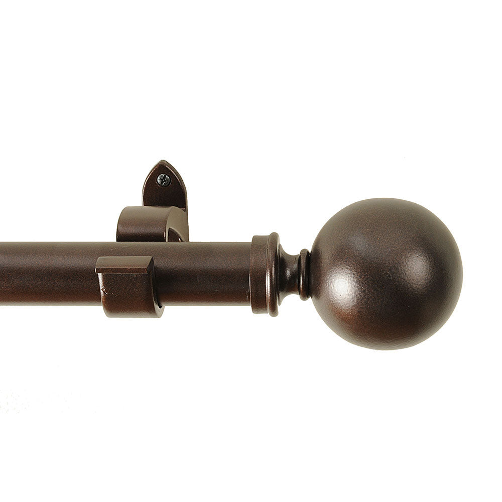 Drapery Hardware 52"x144" 1.25" pipe Ball Oil Rubbed