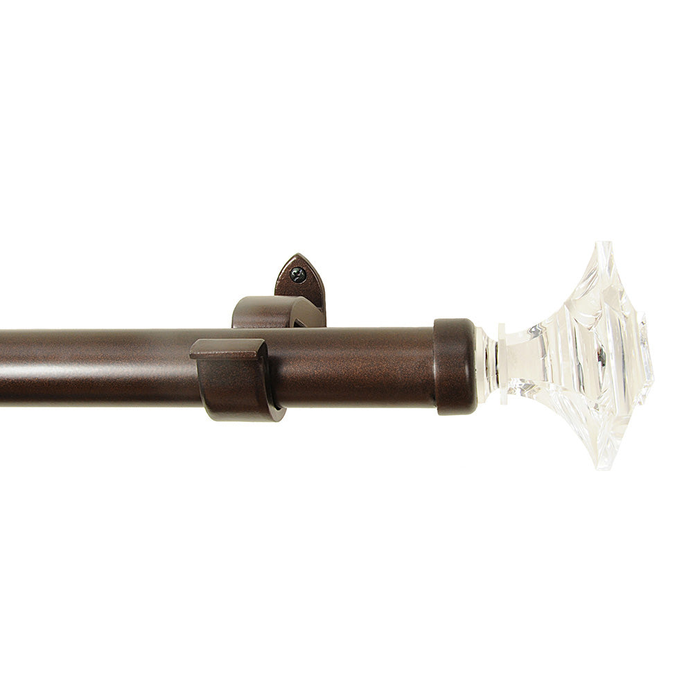 Drapery Hardware 52"x144" 1.25" pipe Acryl Stacked Oil Rubbed