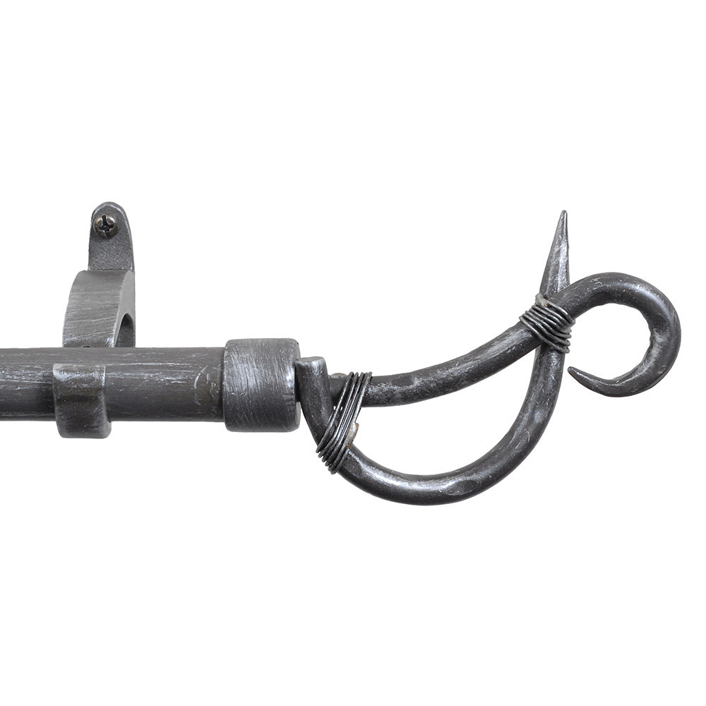 Drapery Hardware 44"x108" 3/4" pipe Harp Pewter