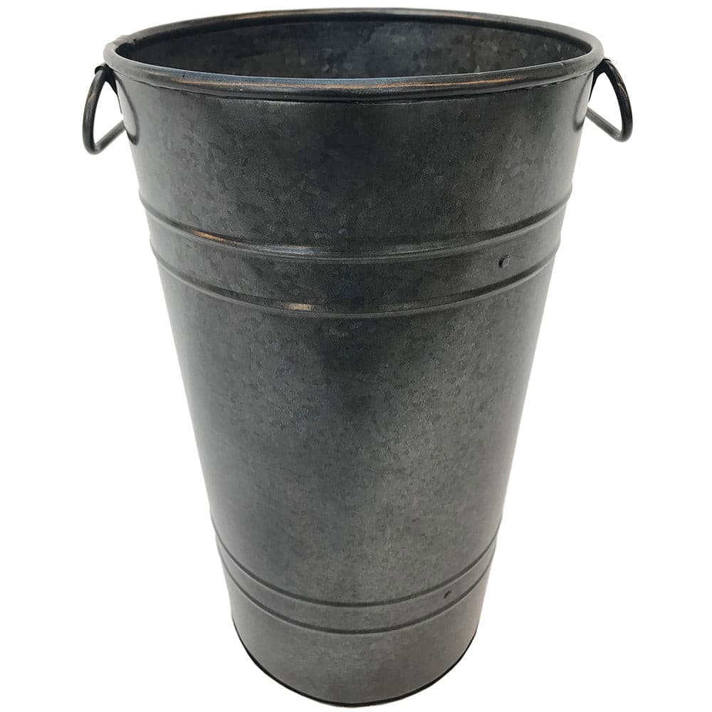 French Vase 8"x15"H Galvanized Platinum