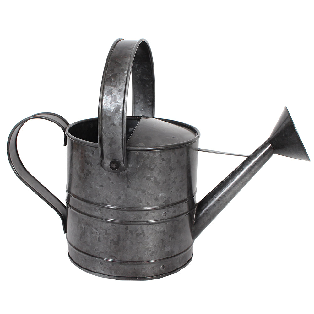 Watering Can 21"x9"x9" Galvanized Platinum