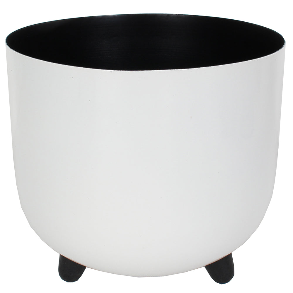 Planter Round 9.5"x9.5"x9.5"H White