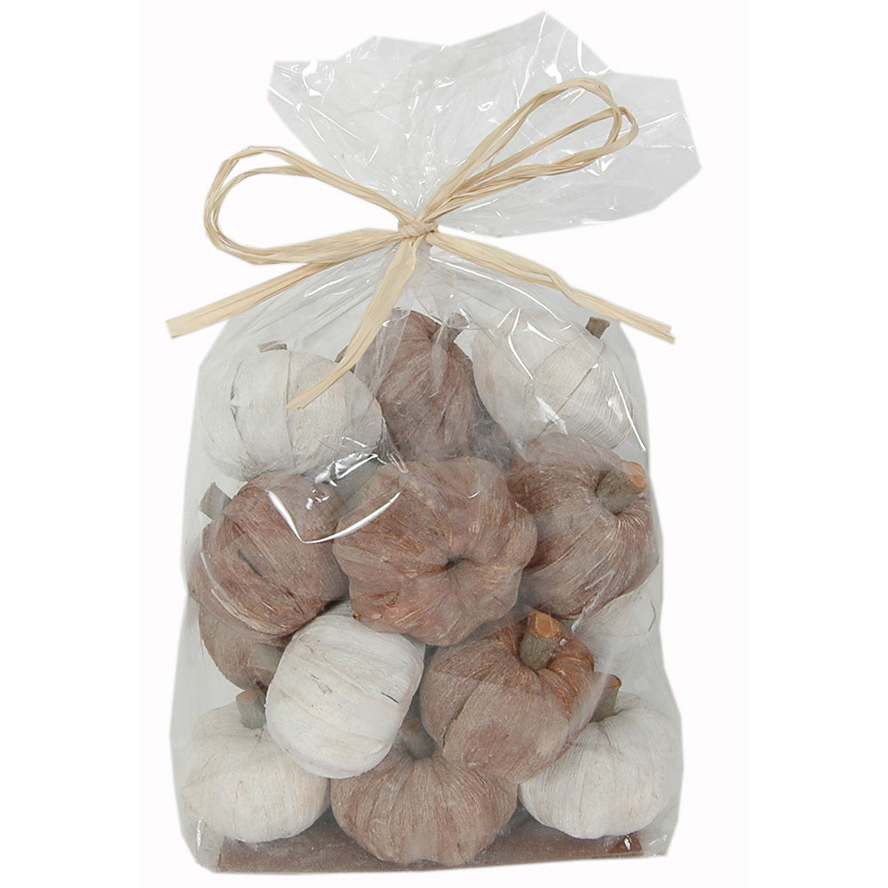Dried Exotics Pumpkins White/Natural