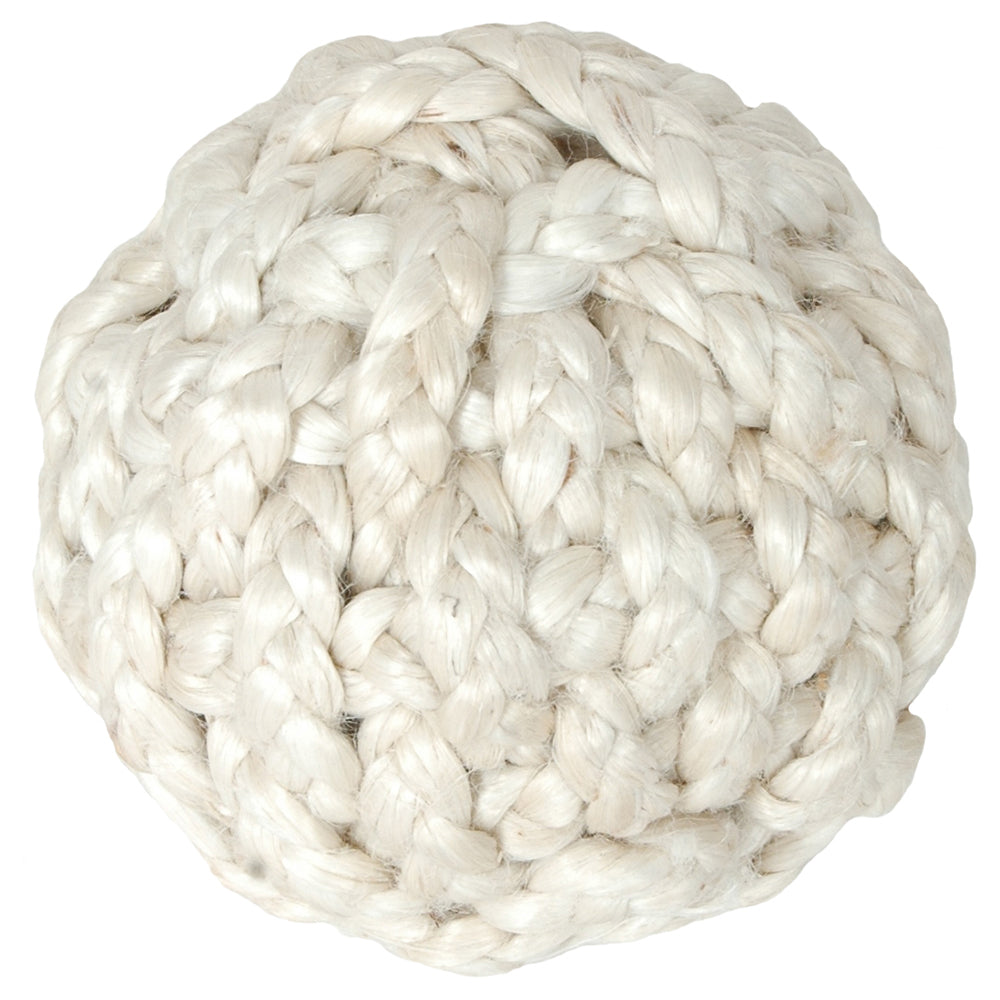 Decorative Orb Jute 6" White