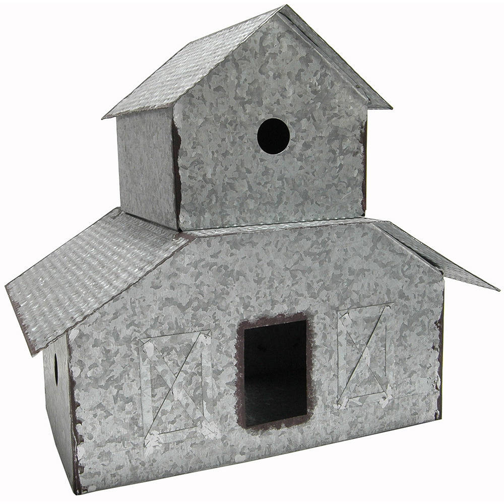 Barn 13"H x 14"W Galvanized