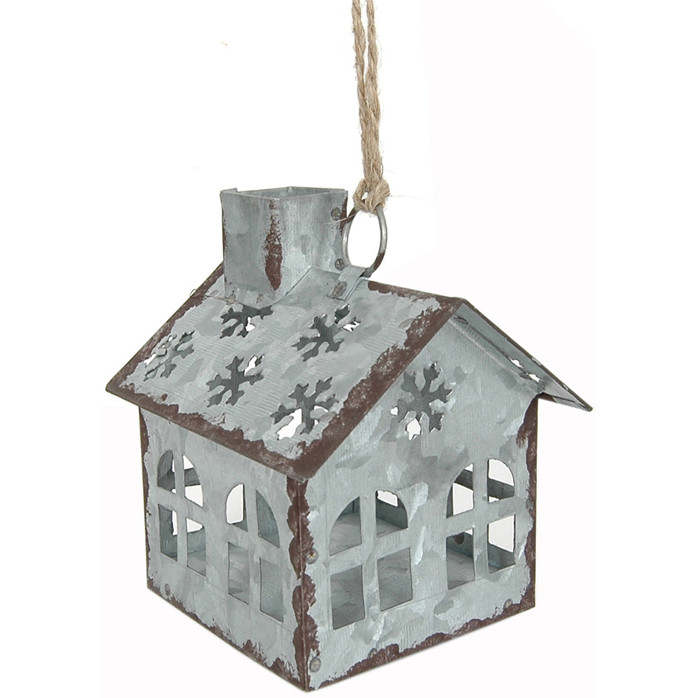 Village House 4"Hx2.5"x2.5" Galvanized