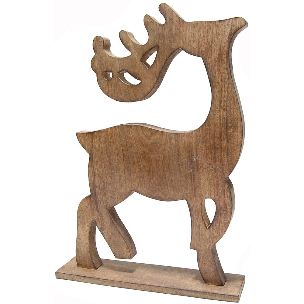 Reindeer Wood 16"H x 11.5"W