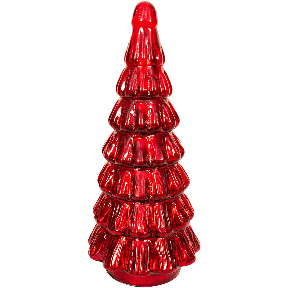 Christmas Tree Forest 6" x 12" H - Mercury Silver
